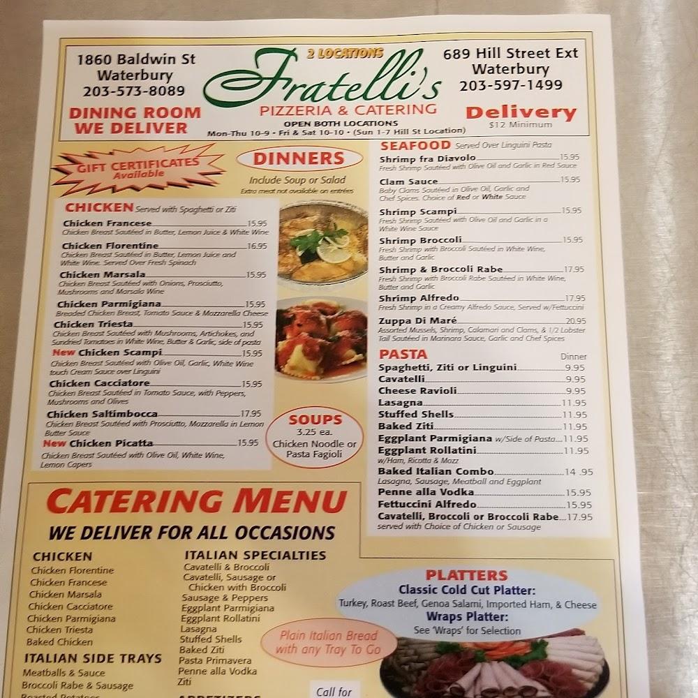 Baldwin Pizza Menu image 1