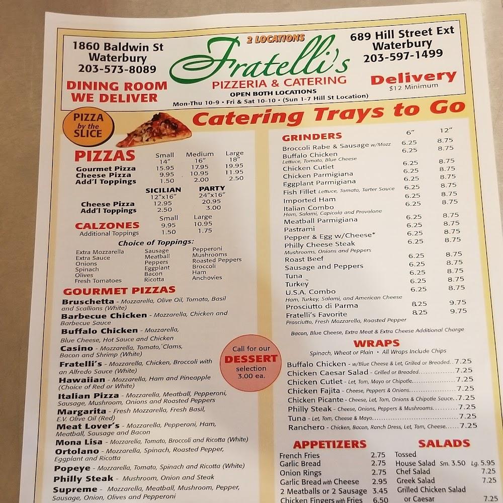 Baldwin Pizza Menu image 2